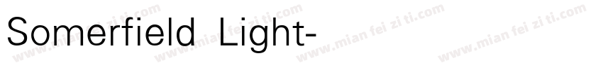 Somerfield Light字体转换